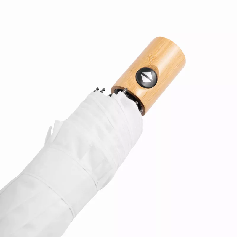 Automatycznie otwierany i składany, wiatroodporny parasol kieszonkowy CALYPSO - biały (56-0101272)