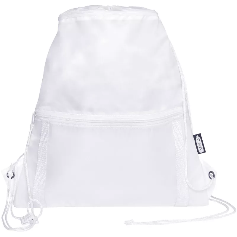 Adventure termoizolowana torba ściągana sznurkiem o pojemności 9 l z materiału z recyklingu z certyfikatem GRS - Biały (12064701)