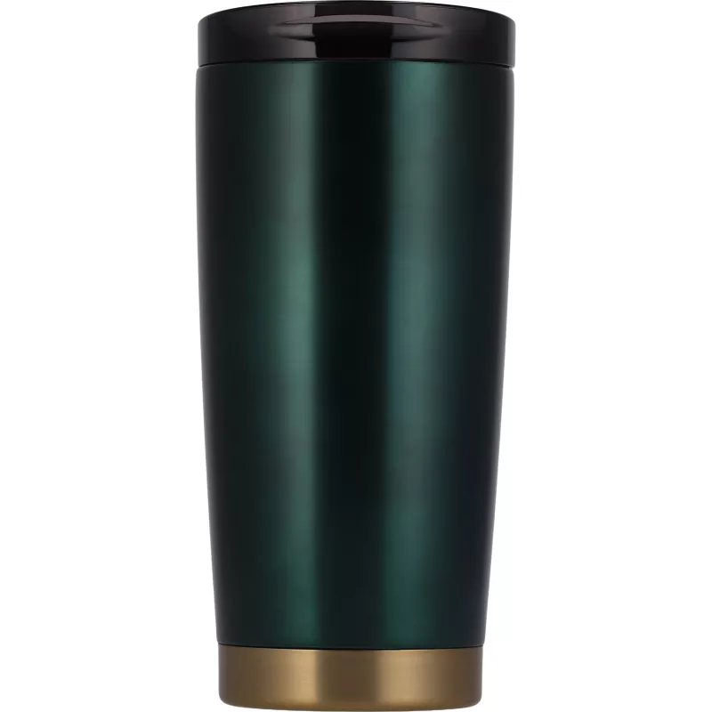 Kubek termiczny stalowy z recyklingu LA LOUVIERE MoLu 540 ml - ciemnozielony (535099)