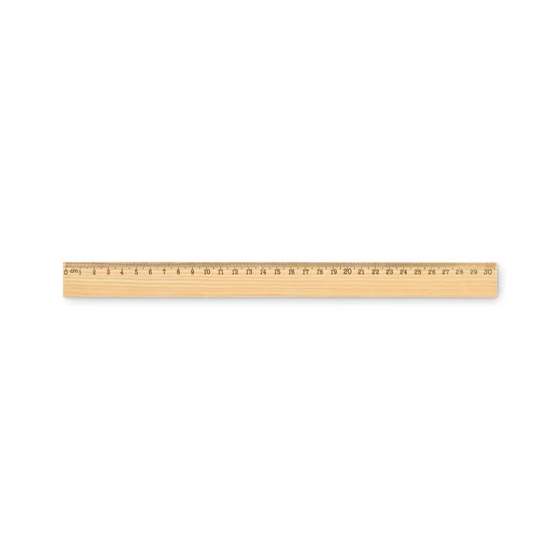 Linijka z drewna sosnowego 30 cm RULER30 - Drewna (MO2918-40)