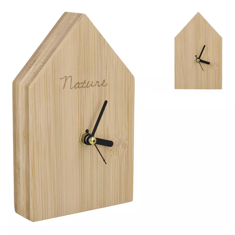 Zegar biurkowy Homestead - naturalny-t (LT91106-N0094)