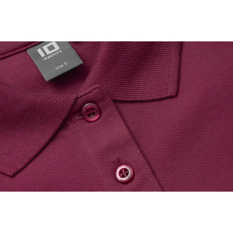 Koszulka bawełniana damska 210 g/m² ID Polo/stretch 527 - Cerise (0527-CERISE)