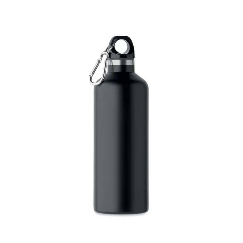 Butelka termiczna z karabińczykiem 500 ml CARABI - Czarny (MO2336-03)