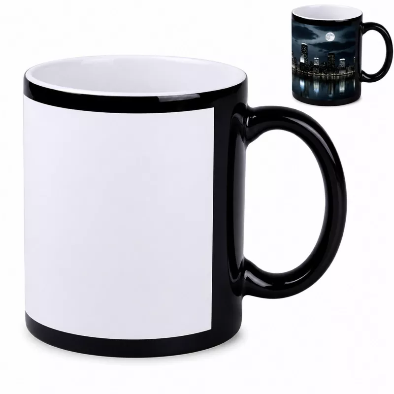 Kubek reklamowy Tomek Nero Art Solid (300 ml) - czarno-biały (M/579-CZARNO/BIAŁY)