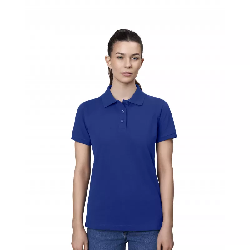 Koszulka bawełniana damska 210 g/m² ID Polo/stretch 527 - Royal Blue (0527-ROYAL BLUE)