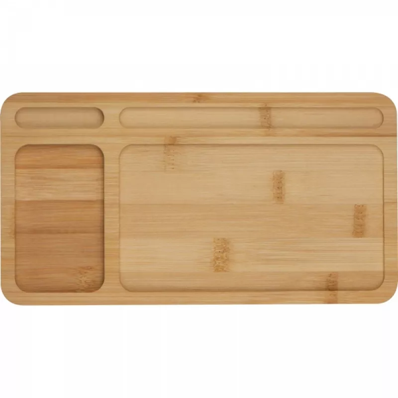 Organizer na biurko z ładowarką indukcyjną ISABELLE - beżowy (3149913)