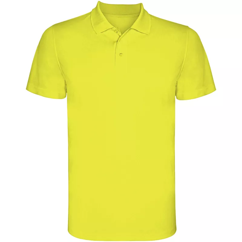 Dziecięca sportowa koszulka polo z poliestru 150 g/m² ROLY MONZHA  - Fluor Yellow (K0404-FLYELLOW)