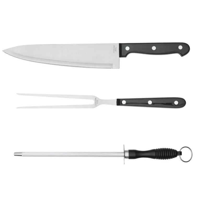 3-częściowy zestaw ze stali nierdzewnej - srebrny (56-0301126)