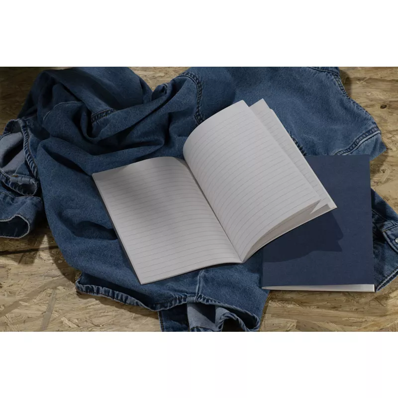 Notes 64 kartki w kratkę DENIM A5 - granatowy (18228-06)