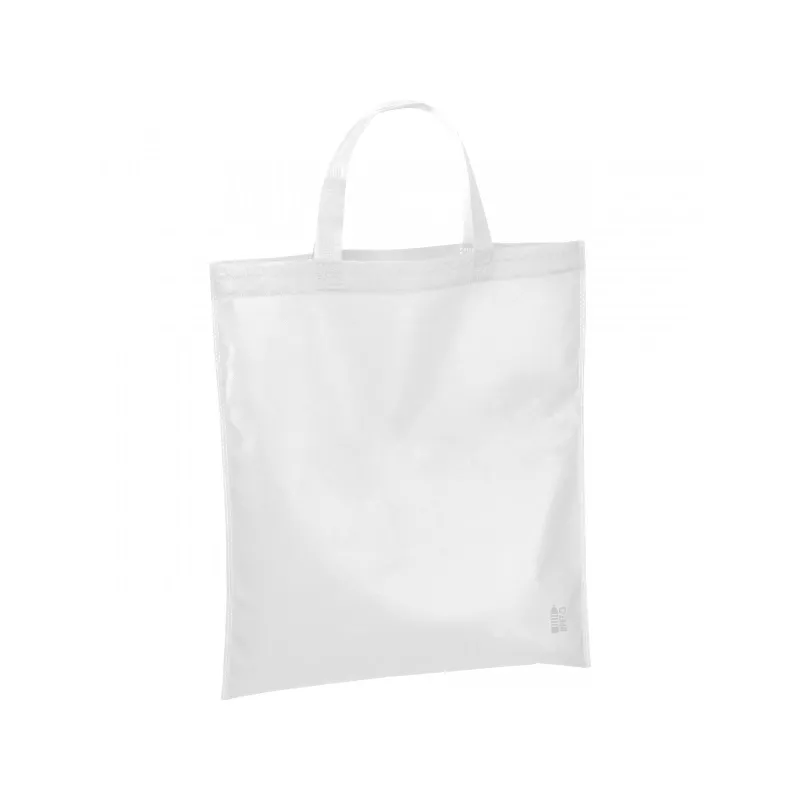 Torba non-woven 36 x 41 cm z krótkimi uszami 80g/m2 - biały (6480406)
