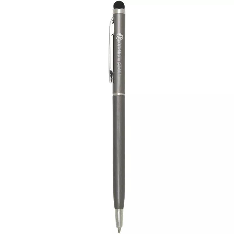 Ore aluminium ballpoint pen with stylus - Tytanowy (10625682)