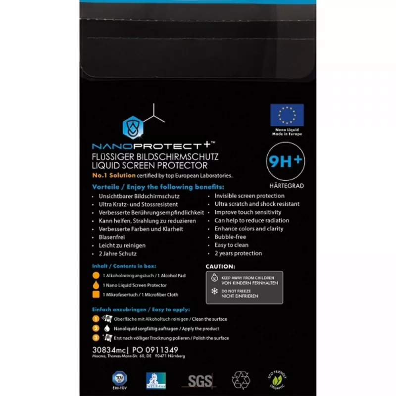 Płynne szkło na telefon HANNA - wielokolorowy (30834mc)