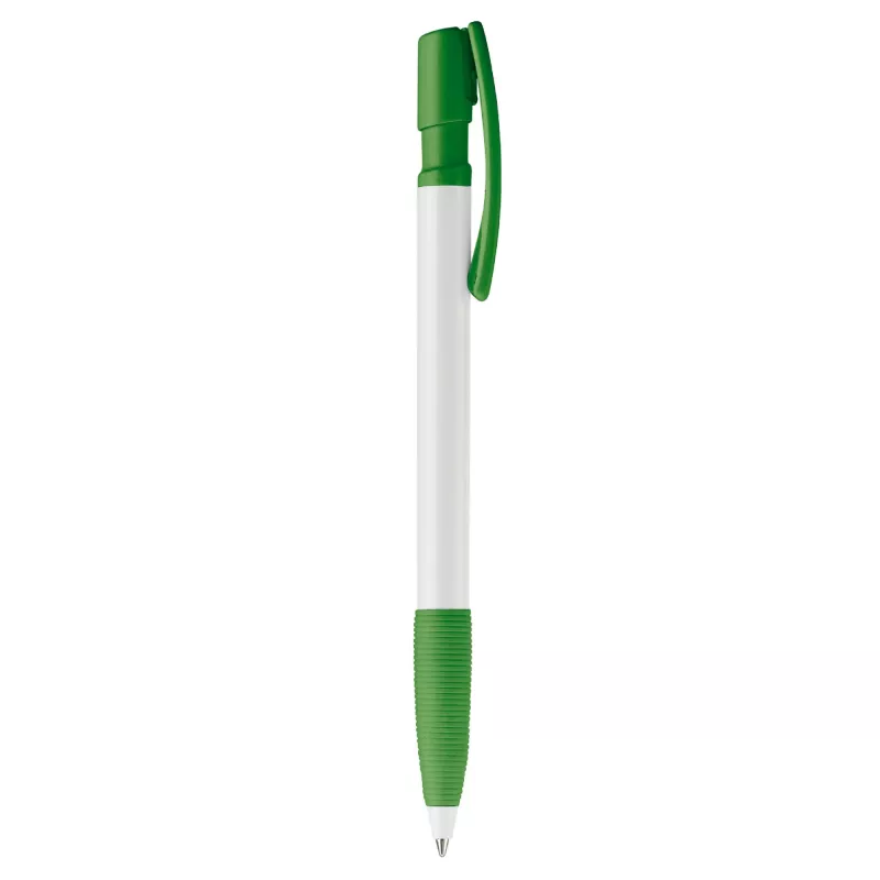 Długopis plastikowy Nash Grip - biało / zielony (LT80801-N0131)