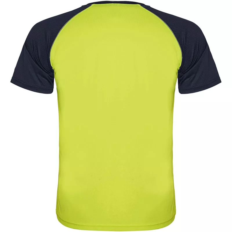 Indianapolis sportowa koszulka unisex z krótkim rękawem - Fluor Yellow-Navy Blue (R6650-FLYELLOW-NAVYBLUE)