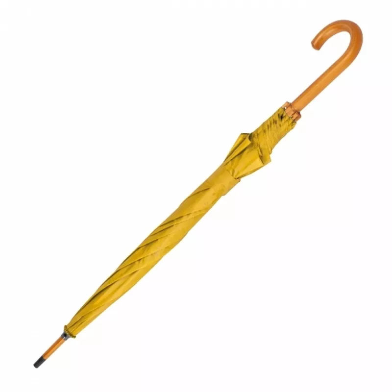 Parasol automatyczny drewniany Ø105 cm NANCY - żółty (513108)
