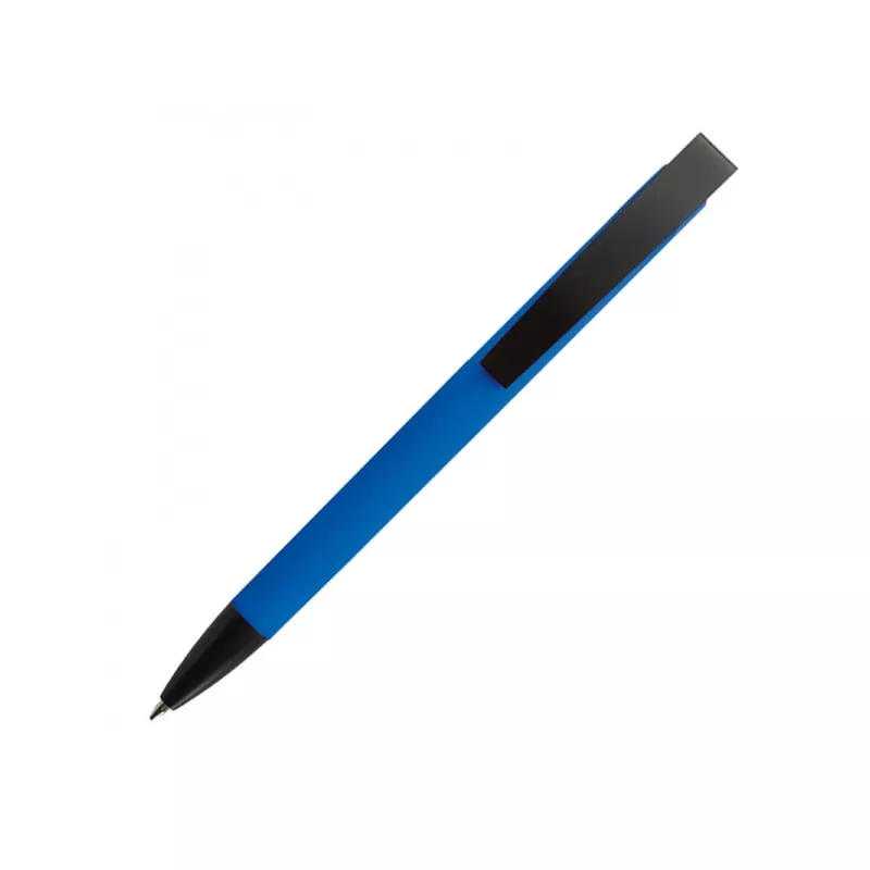Długopis plastikowy z metalowym klipem BRESCIA - niebieski (009904)