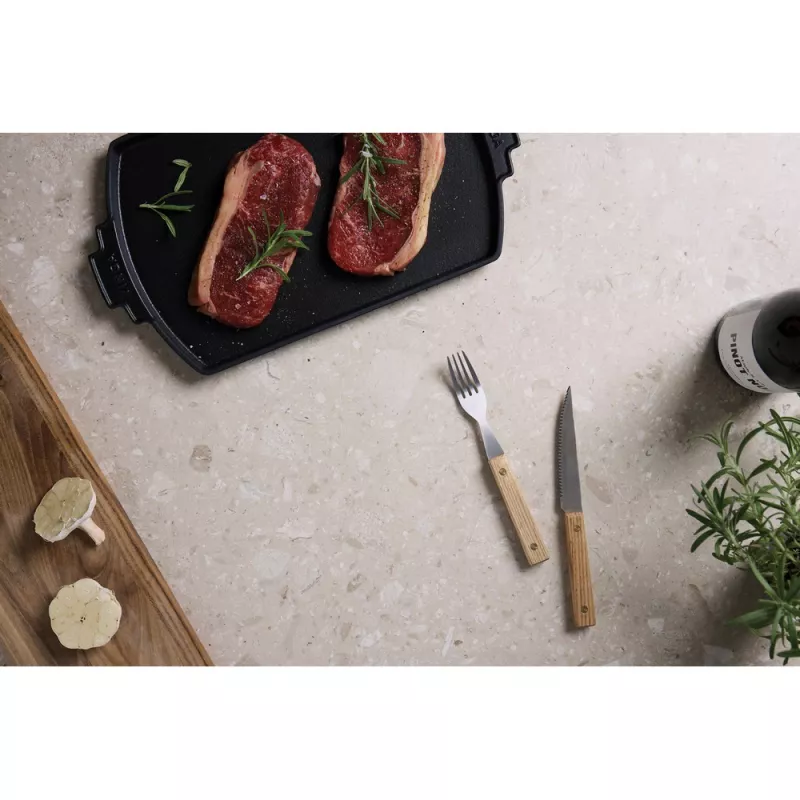 Sztućce grillowe 8 el. VINGA Paso - naturalny (VG626-16)