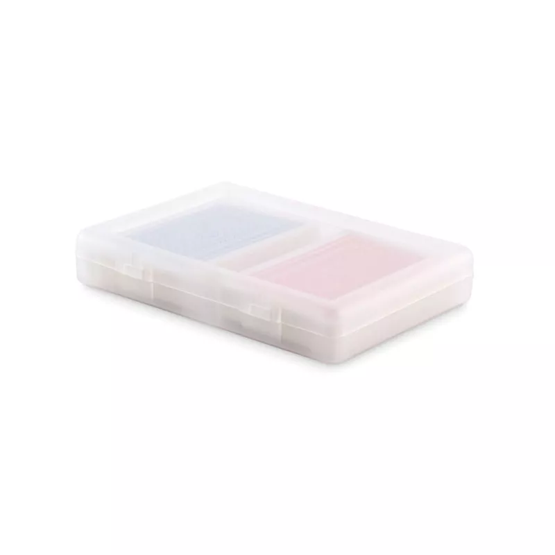 Karty do gry 2 talie w etui PLAYCARD - Przezroczysty (MO2532-22)
