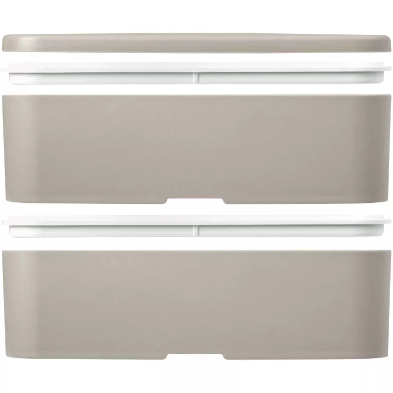 MIYO POP dwupoziomowe pudełko śniadaniowe 700+700 ml - Sandstone (21077906)