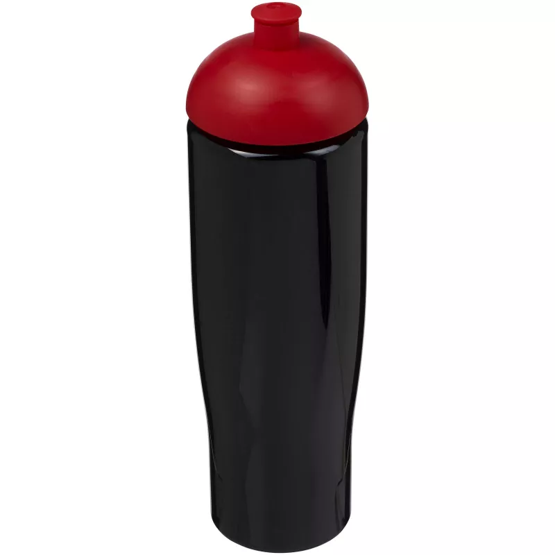 Bidon H2O Tempo® o pojemności 700 ml z wypukłym wieczkiem - Czarny-Czerwony (21004214)