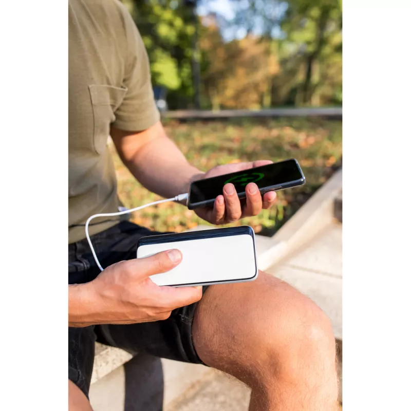 Power bank 10000 mAh | Dejerius - biały (VA113-02)