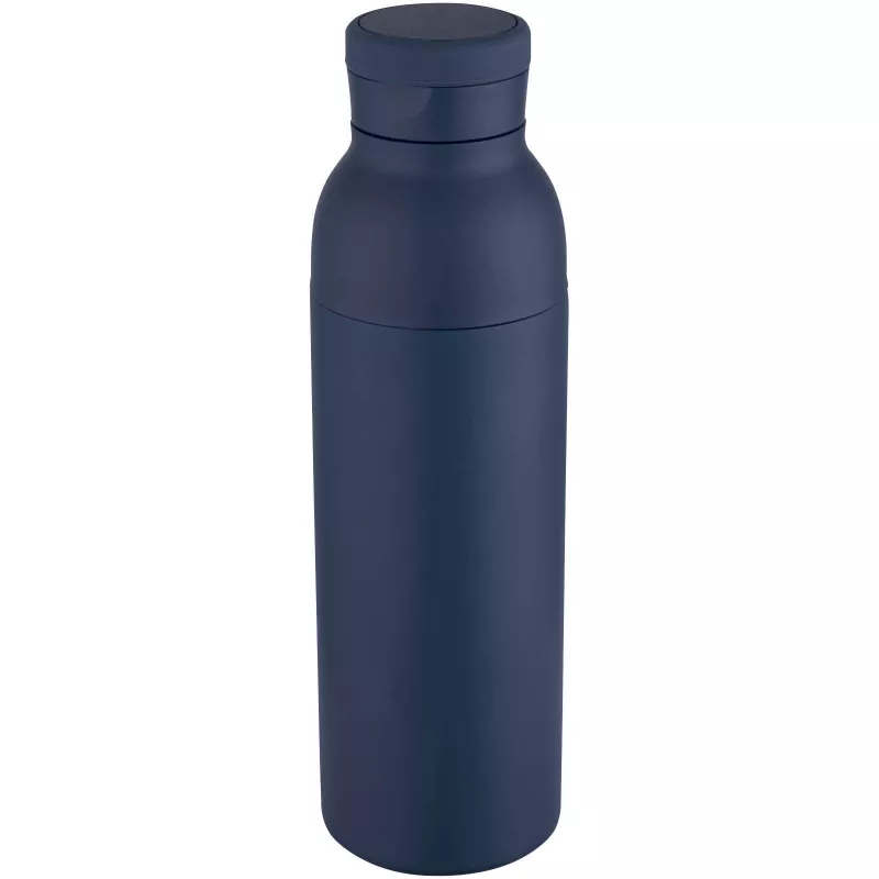 Illuminate butelka termiczna o pojemności 650 ml z podwójnymi ściankami, wykonana ze stali nierdzewnej z recyklingu z certyfikatem RCS. - Granatowy (10083855)