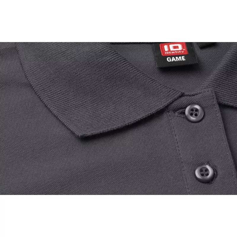 Koszulka bawełniana damska 210 g/m² ID Polo/stretch 527 - Charcoal (0527-CHARCOAL)