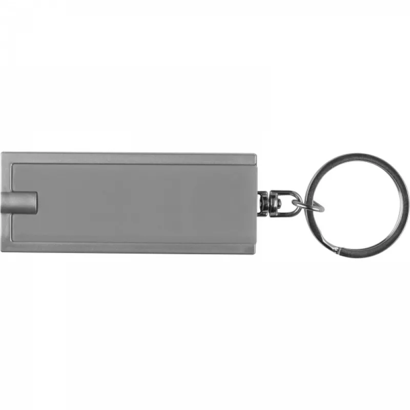 Brelok plastikowy AGUSTIN - szary (9231107)