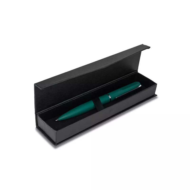 Elegancki długopis w pudełku Saba - ciemnozielony (R02317.51)