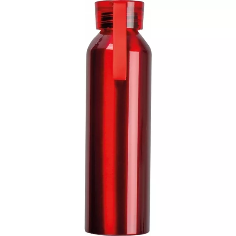 Butelka z aluminium z recyklingu CORK 600 ml - czerwony (424705)
