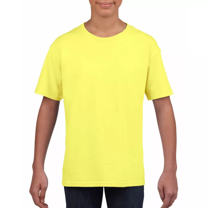 Koszulka bawełniana 150 g/m² Gildan SoftStyle™ - DZIECIĘCA - Cornsilk (64000B-CORNSILK)