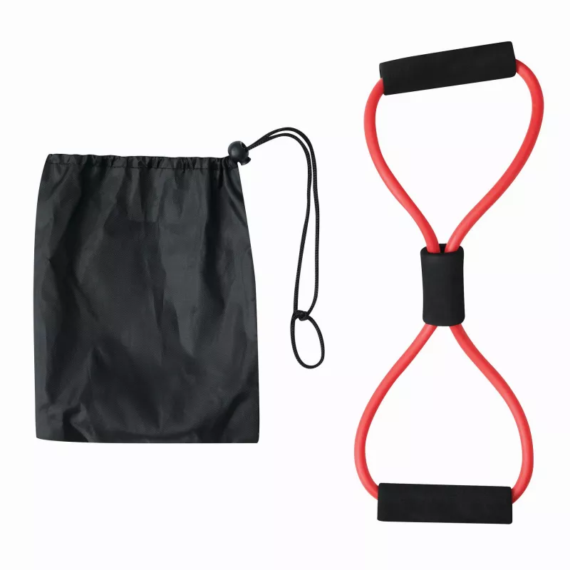 Guma oporowa do ćwiczeń - czarny, czerwony (56-0605034)