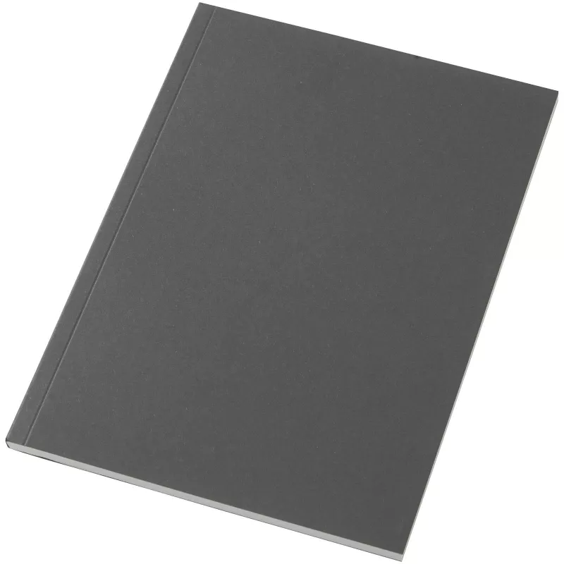 Notatnik A5 Novella Austen z miękką okładką z materiału z recyklingu, 50 kartek - Ciemnografitowy (21024990)
