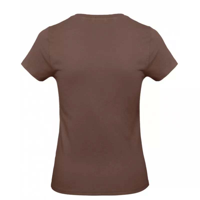 Damska koszulka reklamowa 185 g/m² B&C #E190 / WOMEN - Chocolate (140) (TW04T/E190-CHOCOLATE)