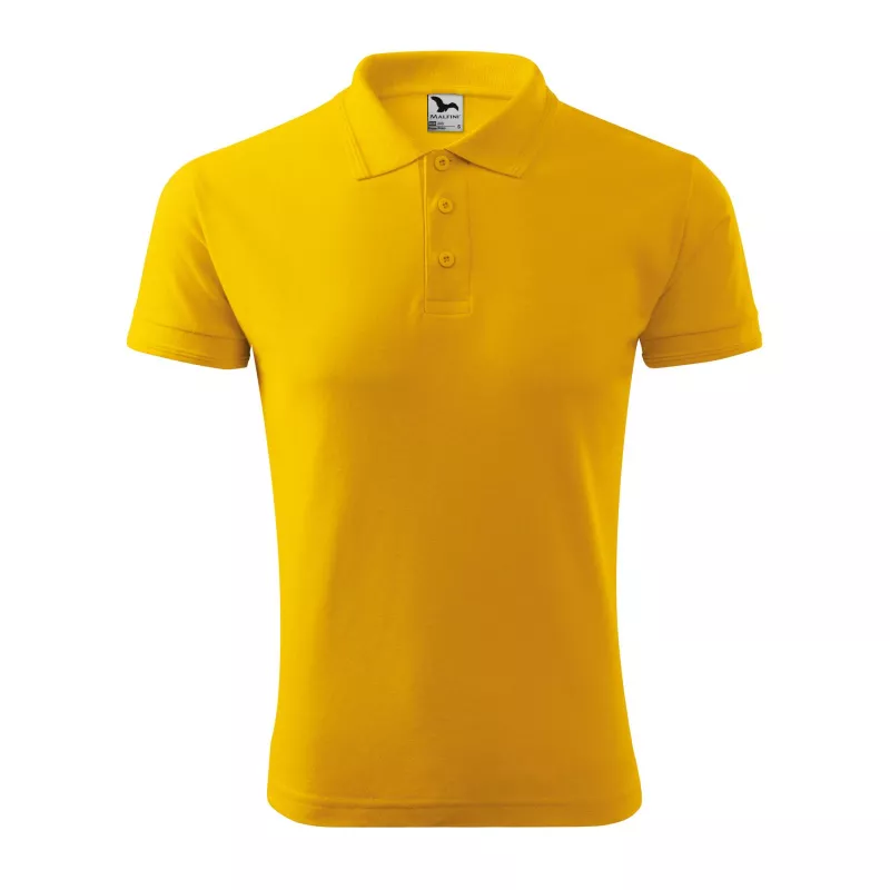 Męska koszulka polo 200 g/m² PIQUE  POLO 203 - Żółty (ADLER203-żółTY)