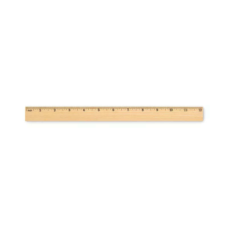 Linijka z drewna sosnowego 30 cm RULER30 - Drewna (MO2918-40)