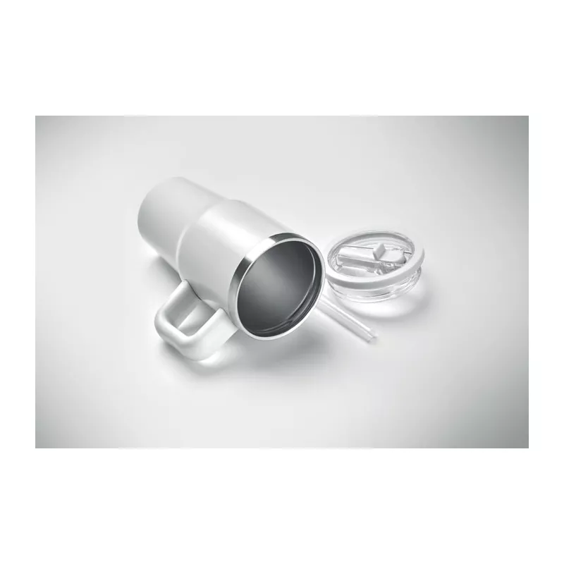 Kubek termiczny ze stali z recyklingu 500 ml ALAND - Bialy (MO3170-06)