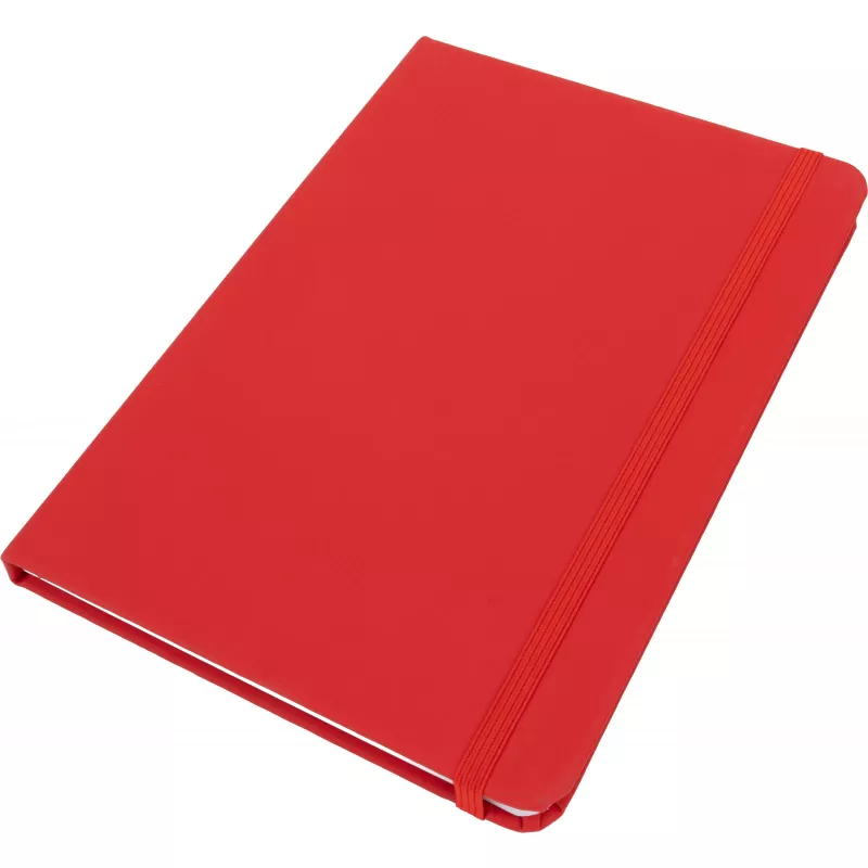 Notatnik A5 w linie z materiałów z recyklingu DOMINIK - czerwony (2526105)
