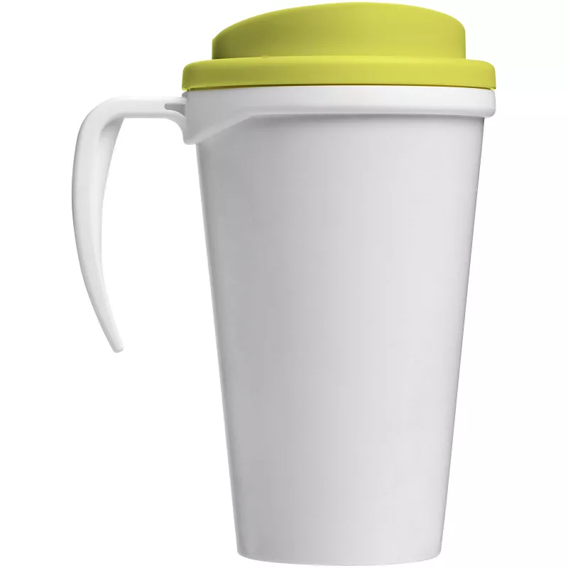 Kubek termiczny z serii Brite-Americano Grande o pojemności 350 ml - Biały-Limonka (21000604)