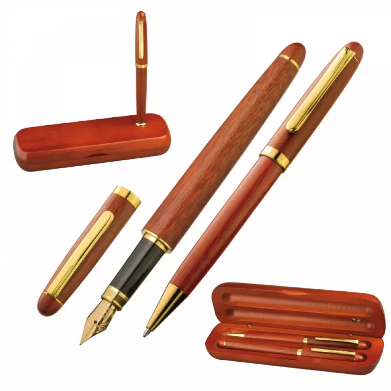 Zestaw piśmienny - brązowy (1401501)