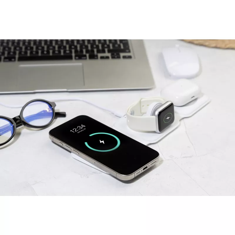 FolCharge Ładowarka bezprzewodowa RABS 3w1 - biały (AP864136-01)