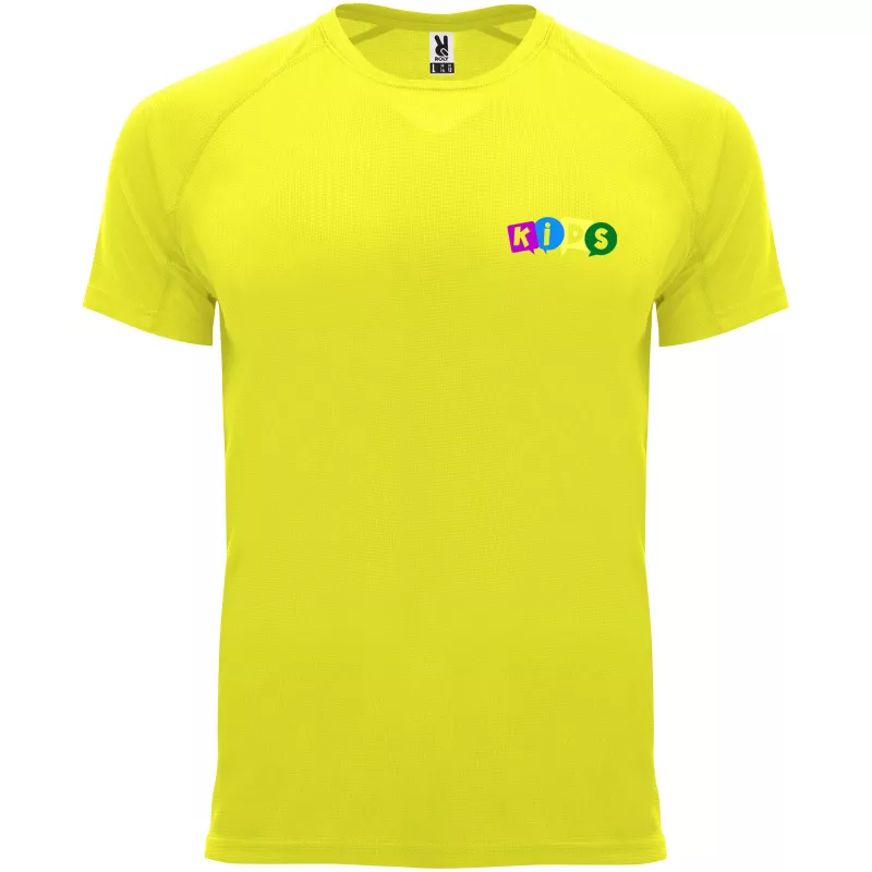 Bahrain sportowa koszulka dziecięca z krótkim rękawem - Fluor Yellow (K0407-FLYELLOW)