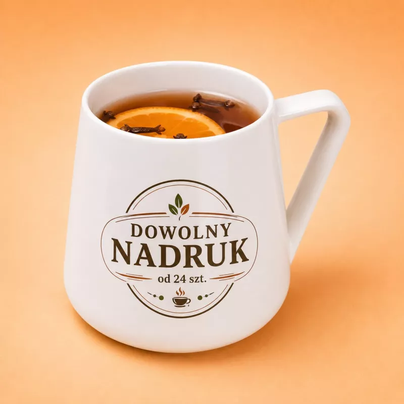 Kubek porcelanowy Aster (350 ml) - biały (M/489-BIAŁY)