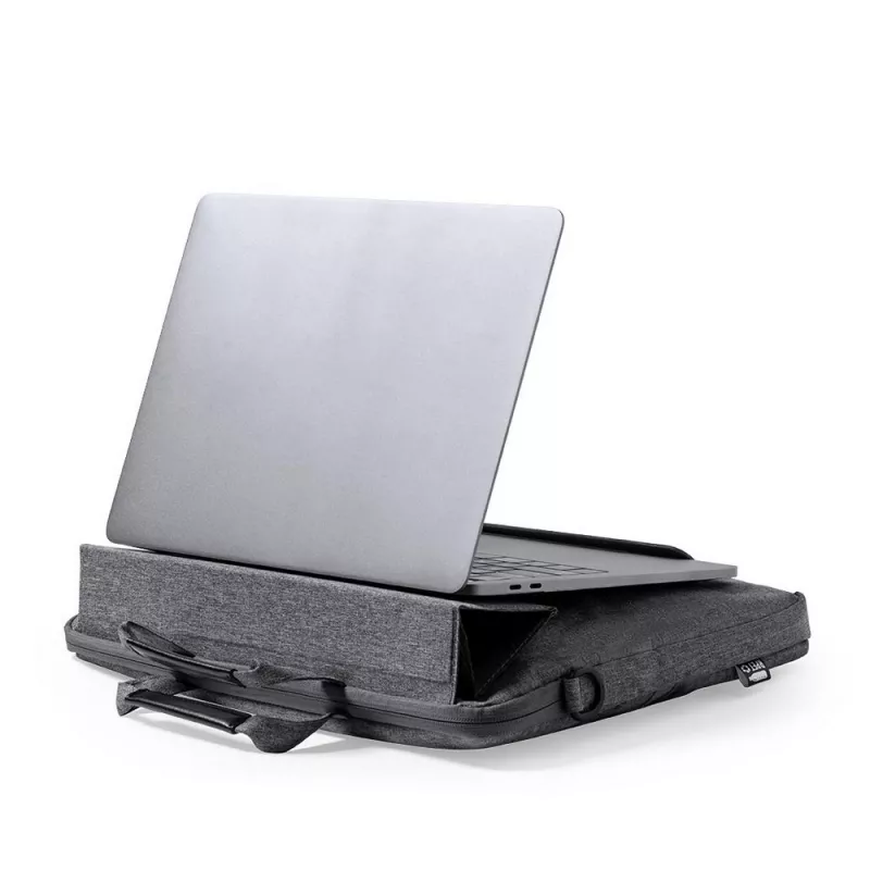 Torba na dokumenty, torba na laptopa 15" RPET - grafitowy (V8247-15)