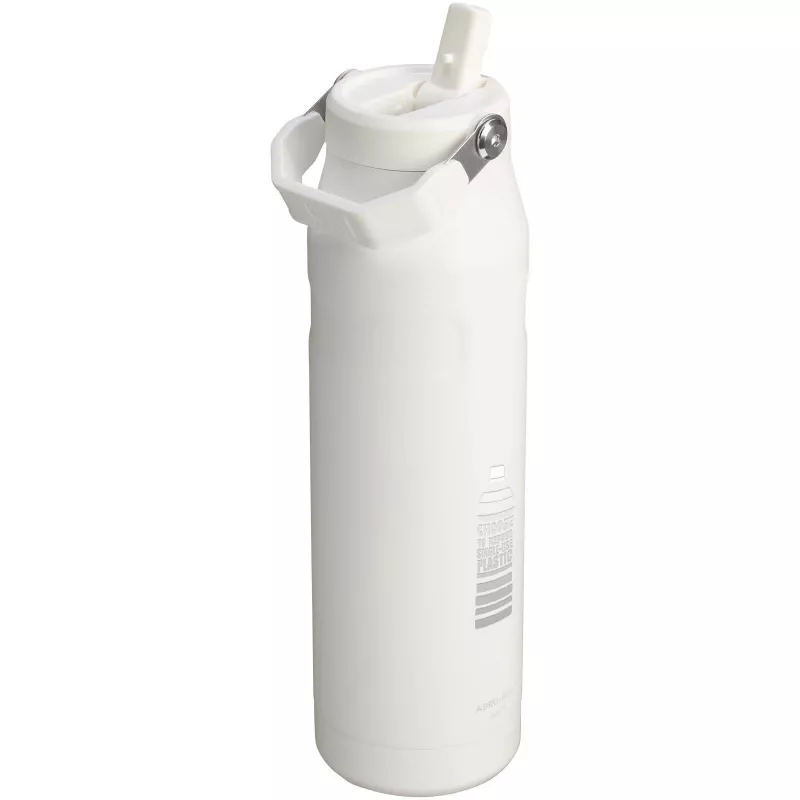 Butelka na wodę Stanley IceFlow™ 2.0 o pojemności 1,06 litra ze składaną słomką - Frosted white (10088401)