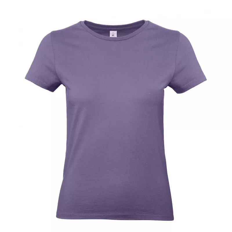 Damska koszulka reklamowa 185 g/m² B&C #E190 / WOMEN - Millennial Lilac (341) (TW04T/E190-MILLENNIAL LILAC)