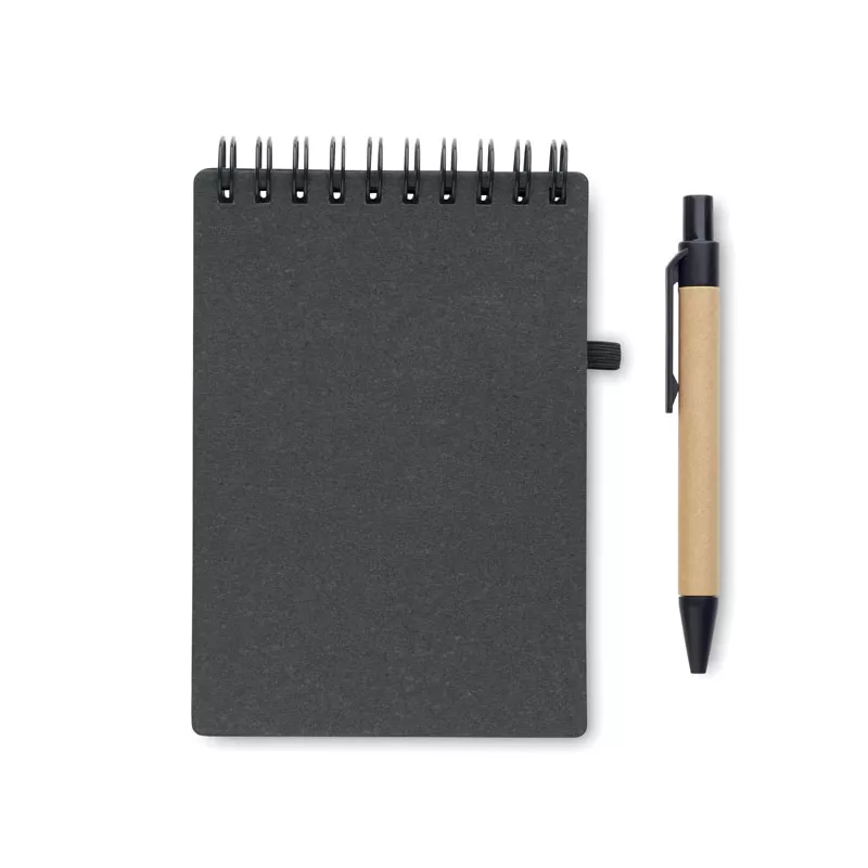 Notes z długopisem 70 kartek w linię NOTIE - Kamienny Szary (MO2481-15)