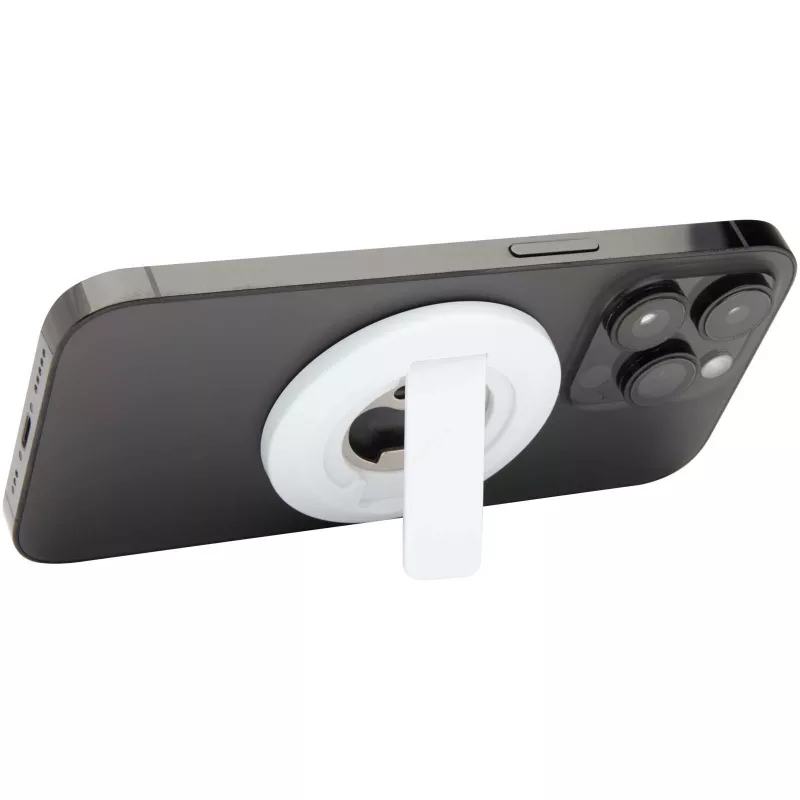 Ain magnetyczny stojak na telefon z tworzyw sztucznych pochodzących z recyklingu z otwieraczem do butelek  - Biały (12446101)