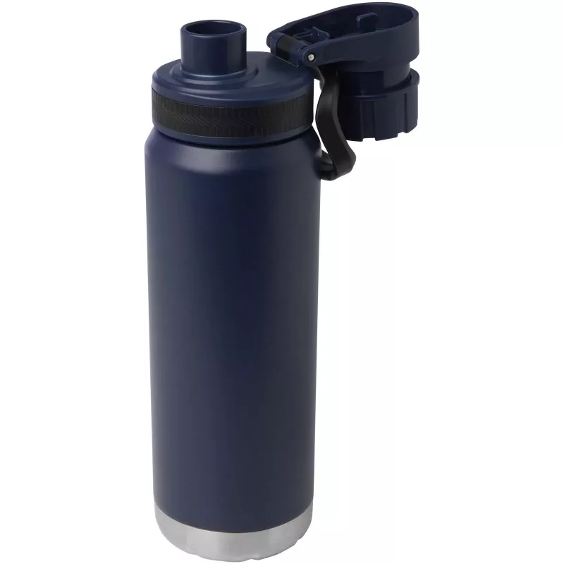 Butelka Fortis z recyklingowanej stali nierdzewnej, z miedzianą izolacją próżniową, o pojemności 700 ml, z certyfikatem RCS - Granatowy (10084255)