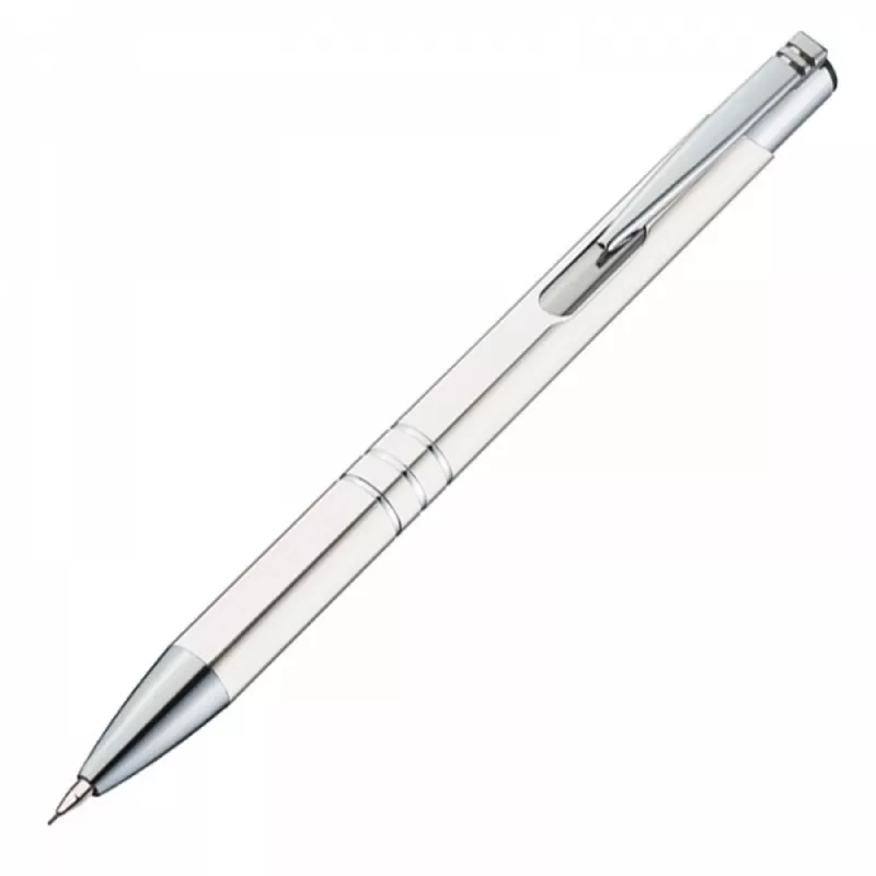 Zestaw piśmienny długopis i ołówek automatyczny CLAREMONT - biały (333006)